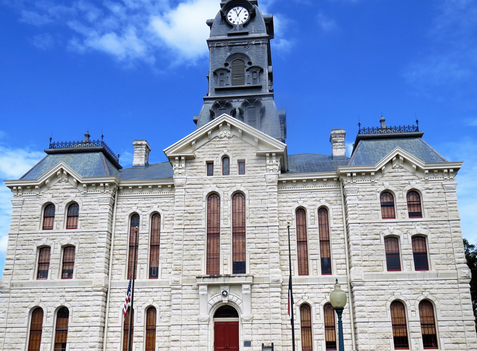 Hood County Courthouse in Granbury, TX